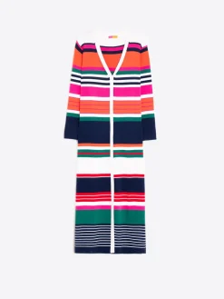 Vilagallo Cardigan Punto Rayas Multicolor Discount