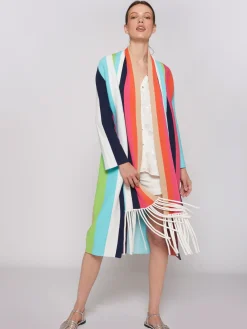 Vilagallo Cardigan Punto Rayas Multicolor Fashion