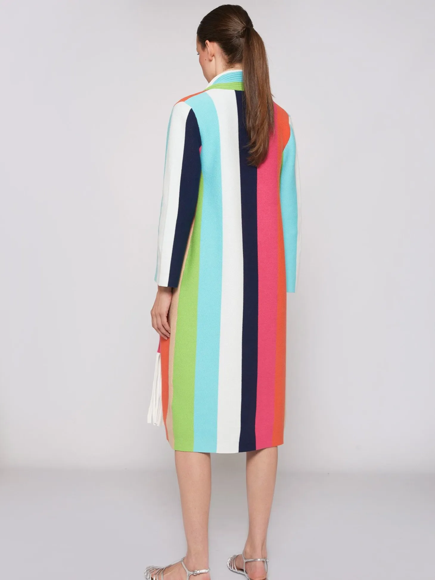 Vilagallo Cardigan Punto Rayas Multicolor Fashion
