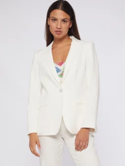 Vilagallo Chaqueta Algodon Lino Blanco Cheap
