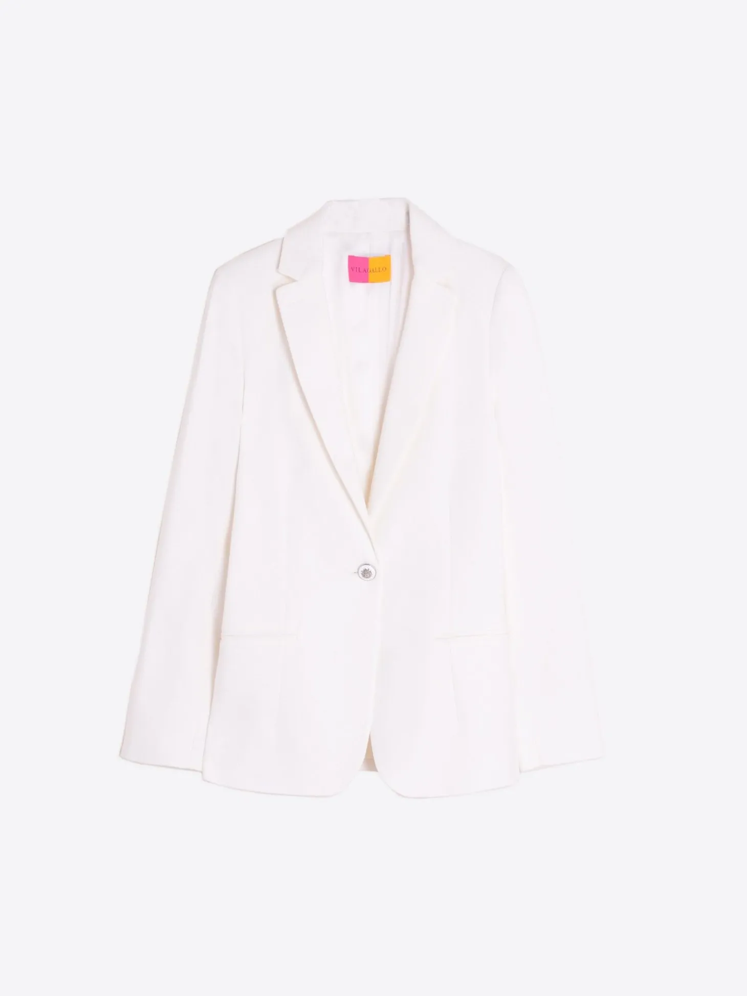 Vilagallo Chaqueta Algodon Lino Blanco Cheap