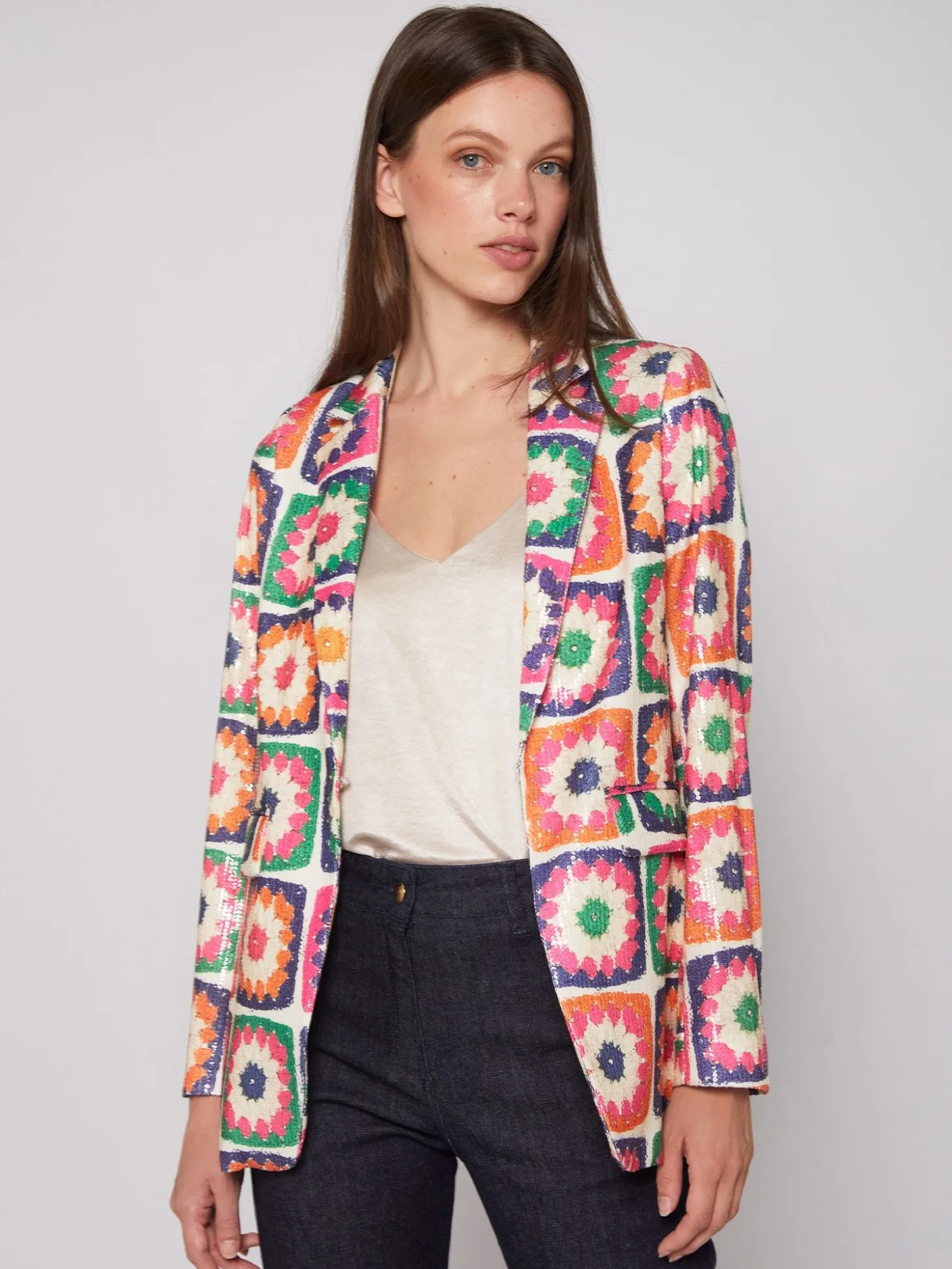 Vilagallo Chaqueta Andrea Crochet Sequins Store