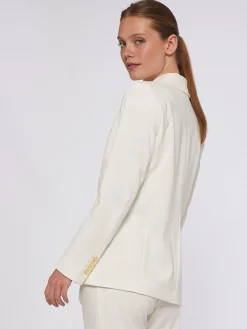Vilagallo Chaqueta Cruzada Punto Blanco Flash Sale