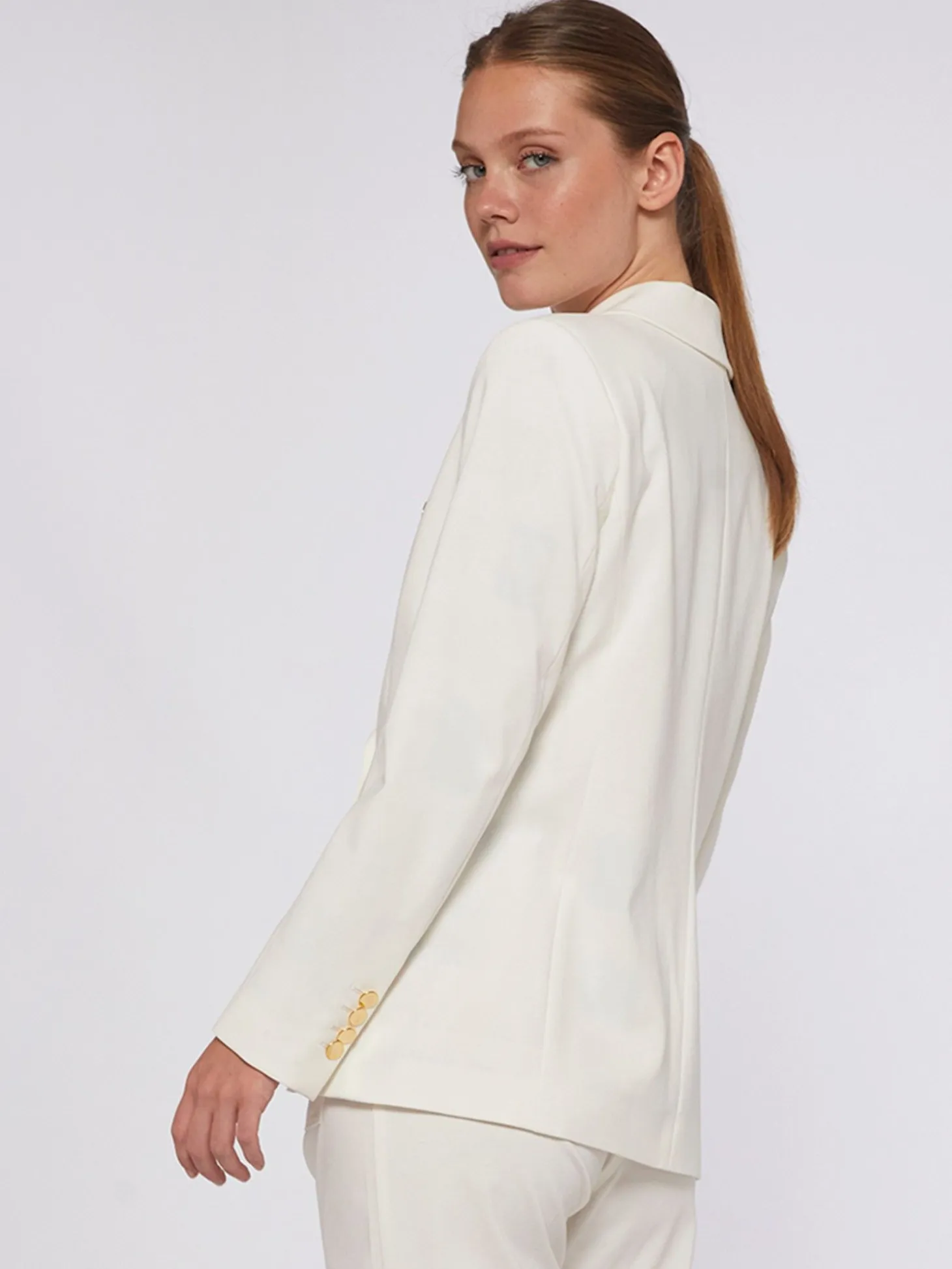 Vilagallo Chaqueta Cruzada Punto Blanco Flash Sale