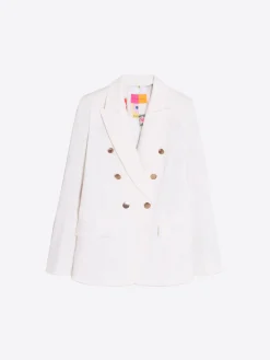 Vilagallo Chaqueta Cruzada Punto Blanco Flash Sale