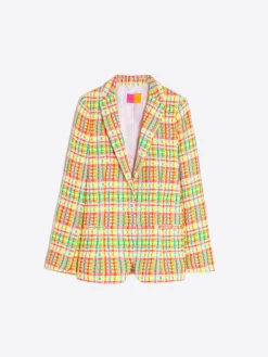 Vilagallo Chaqueta Cuadro Fluor Seersucker Best Sale