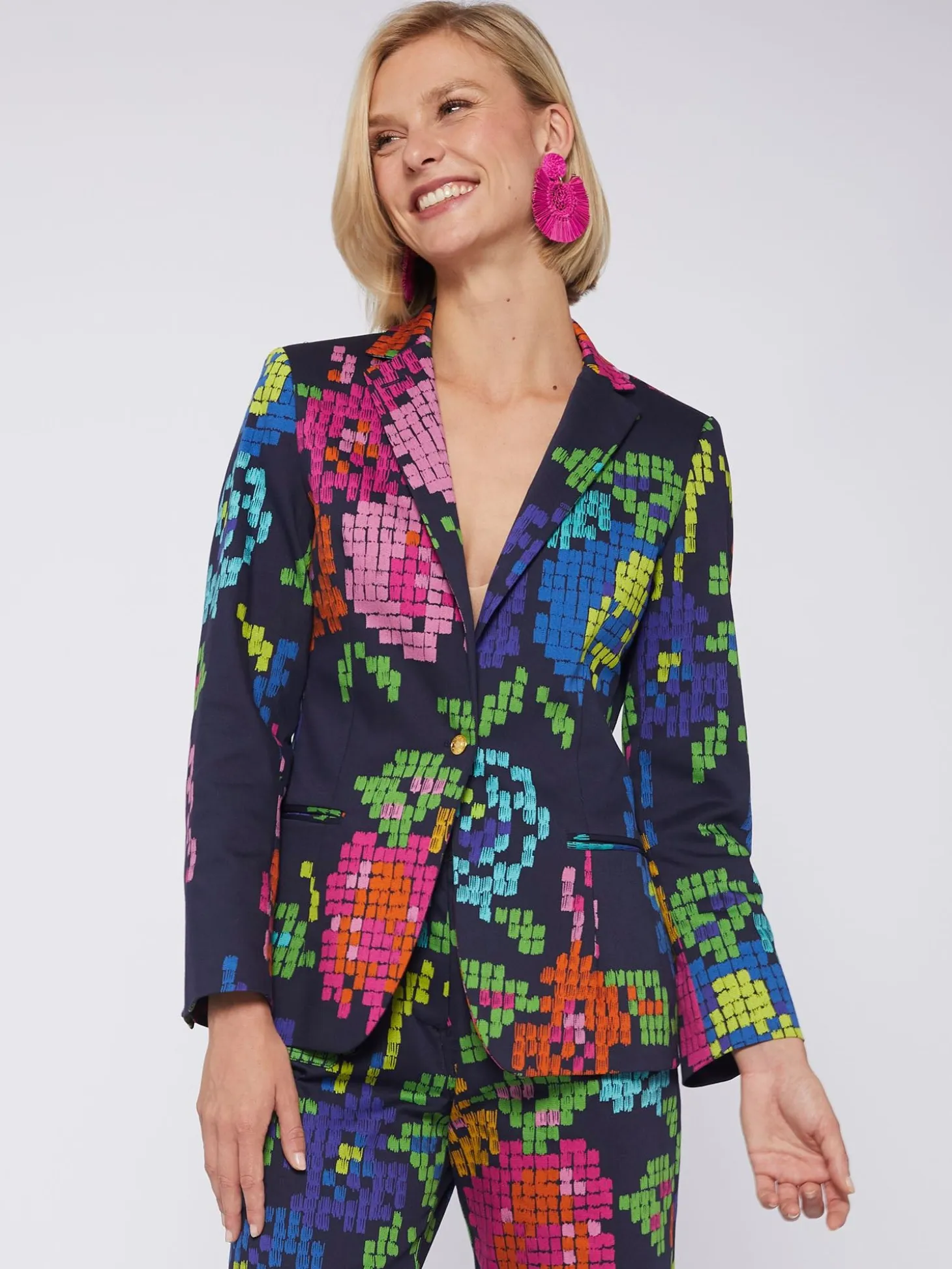 Vilagallo Chaqueta Estampado Punto De Cruz Cheap