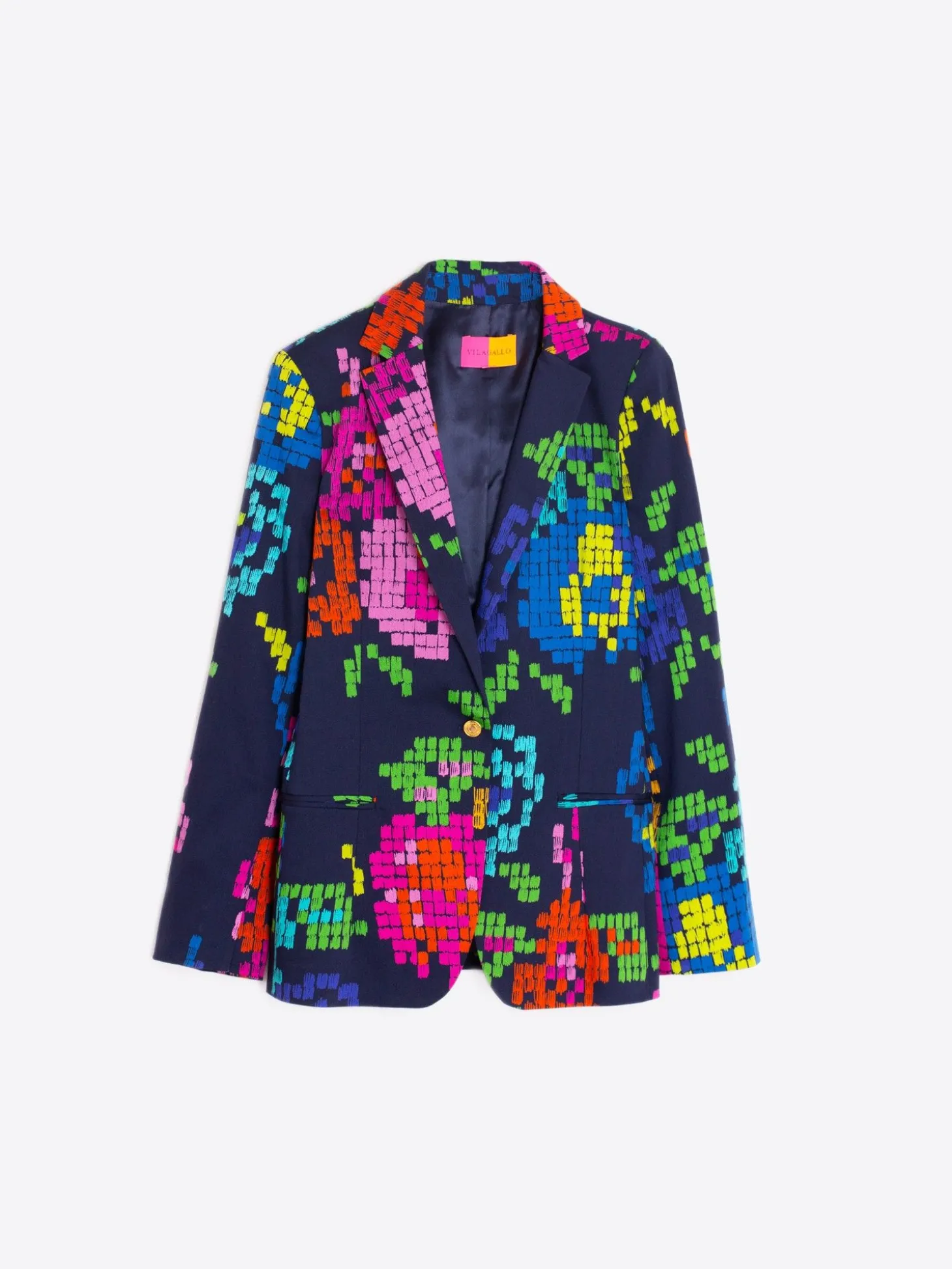 Vilagallo Chaqueta Estampado Punto De Cruz Cheap