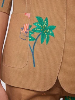 Vilagallo Chaqueta Estampado Tropical Cheap