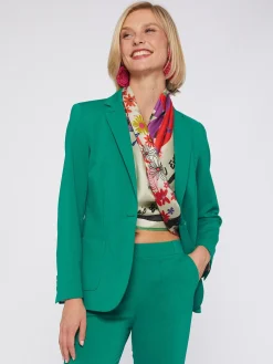 Vilagallo Chaqueta Harlow Green Knit Perfect Fit Best