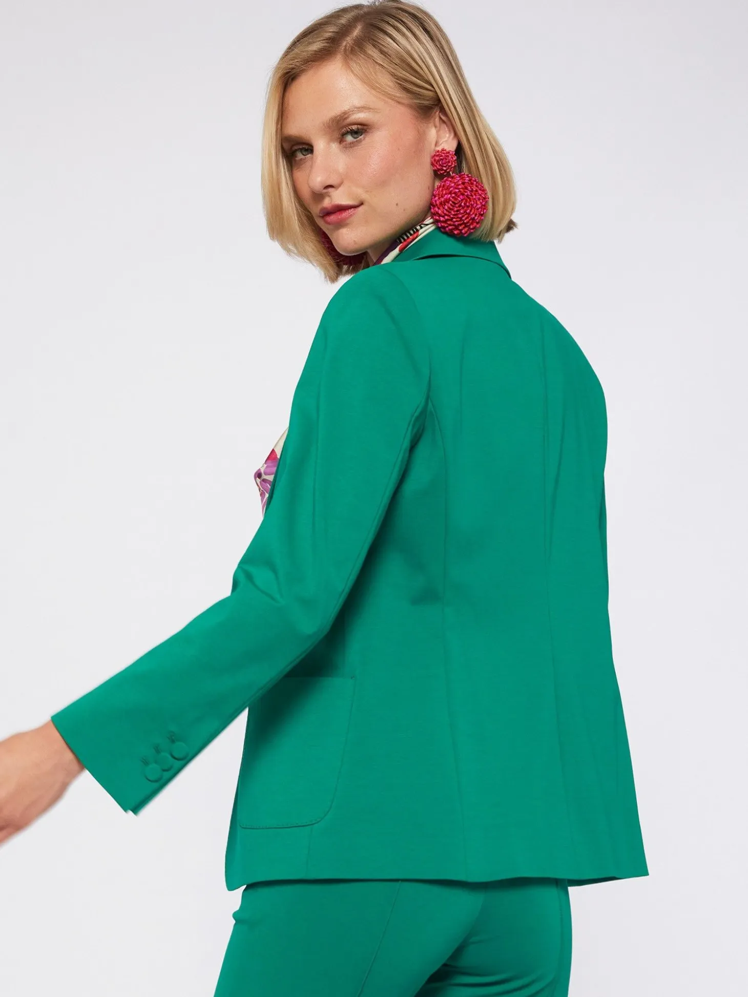 Vilagallo Chaqueta Harlow Green Knit Perfect Fit Best