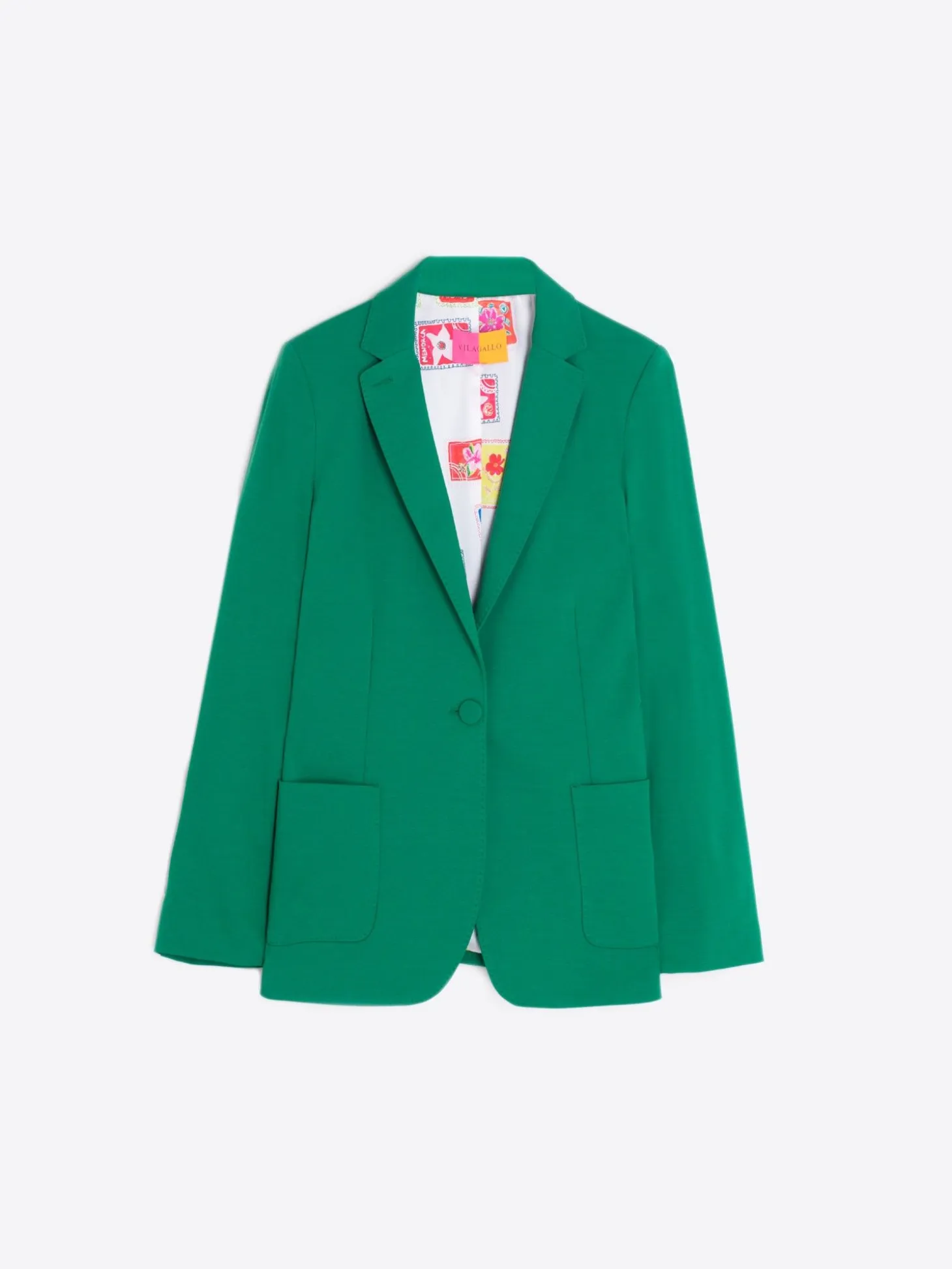 Vilagallo Chaqueta Harlow Green Knit Perfect Fit Best