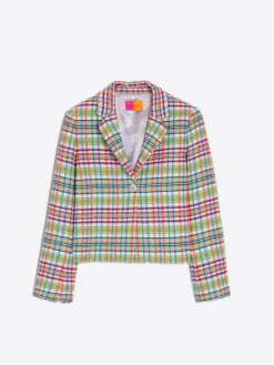 Vilagallo Chaqueta Imma Neon Check Best Sale