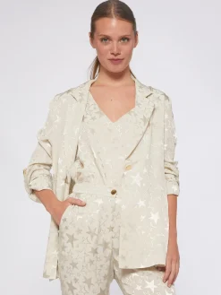 Vilagallo Chaqueta Jacquard Estrellas Outlet