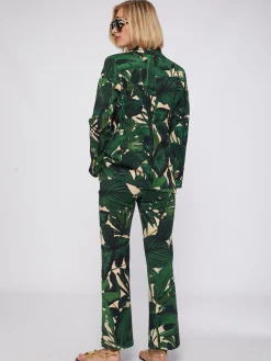 Vilagallo Chaqueta Maxi Tropical Print Fashion