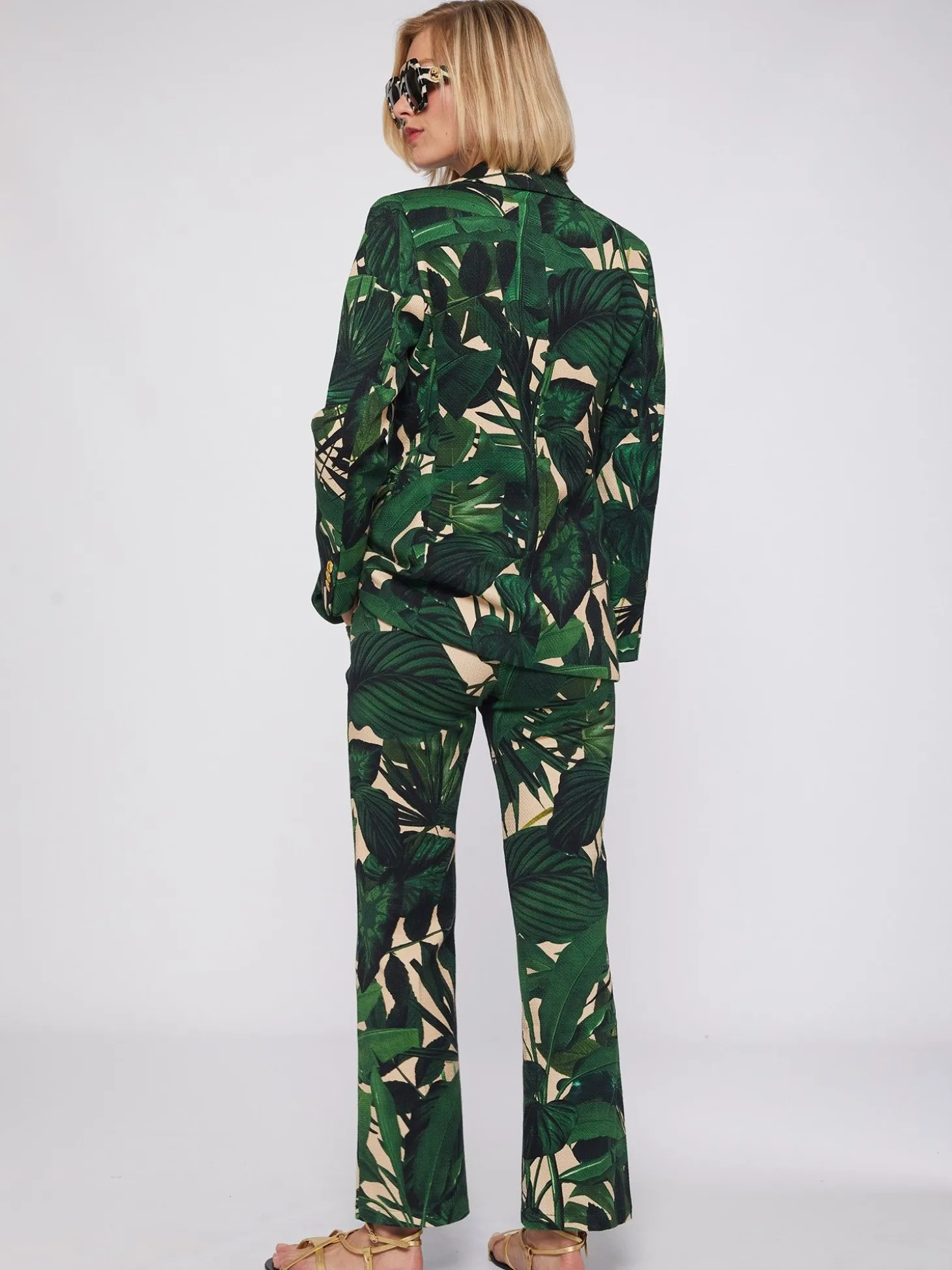 Vilagallo Chaqueta Maxi Tropical Print Fashion