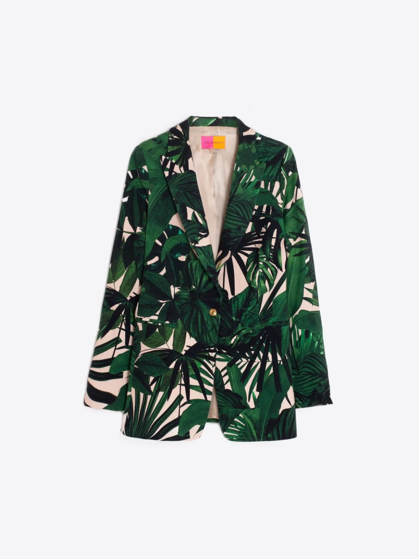 Vilagallo Chaqueta Maxi Tropical Print Fashion