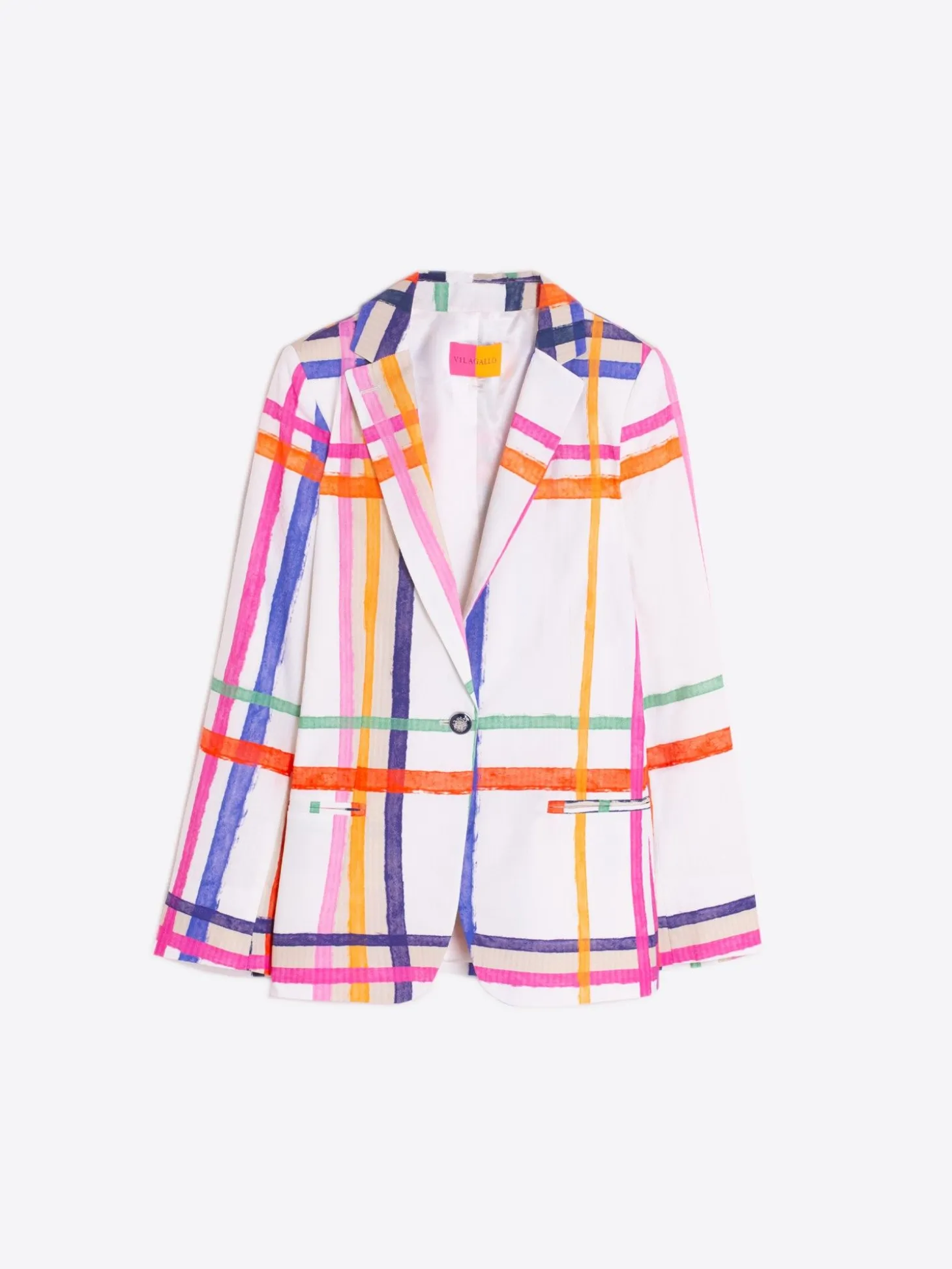 Vilagallo Chaqueta Seersucker Cuadros Watercolour Store