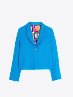 Vilagallo Chaqueta Tweed Azul Sale
