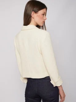Vilagallo Chaqueta Tweed Crudo Con Lurex Outlet