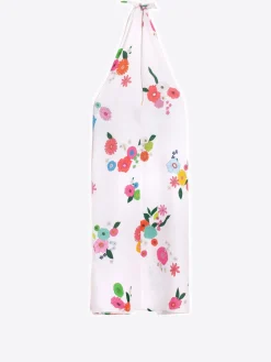 Vilagallo Falda Pareo Flores 100% Lino Outlet