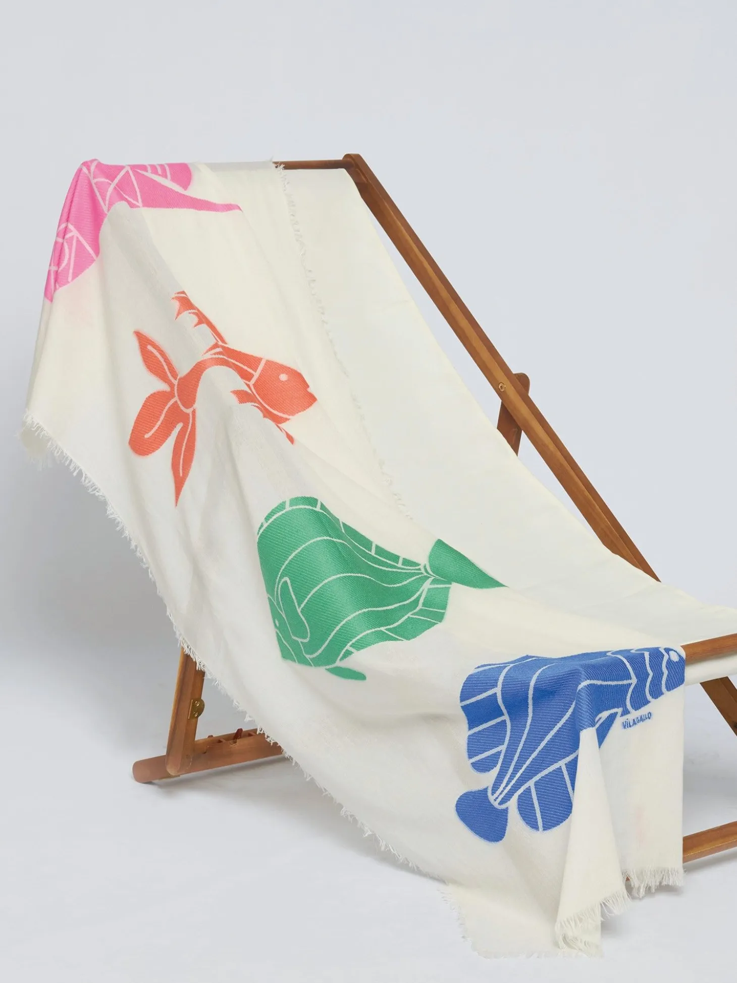 Vilagallo Foulard Jacquard Peces Colores Cheap