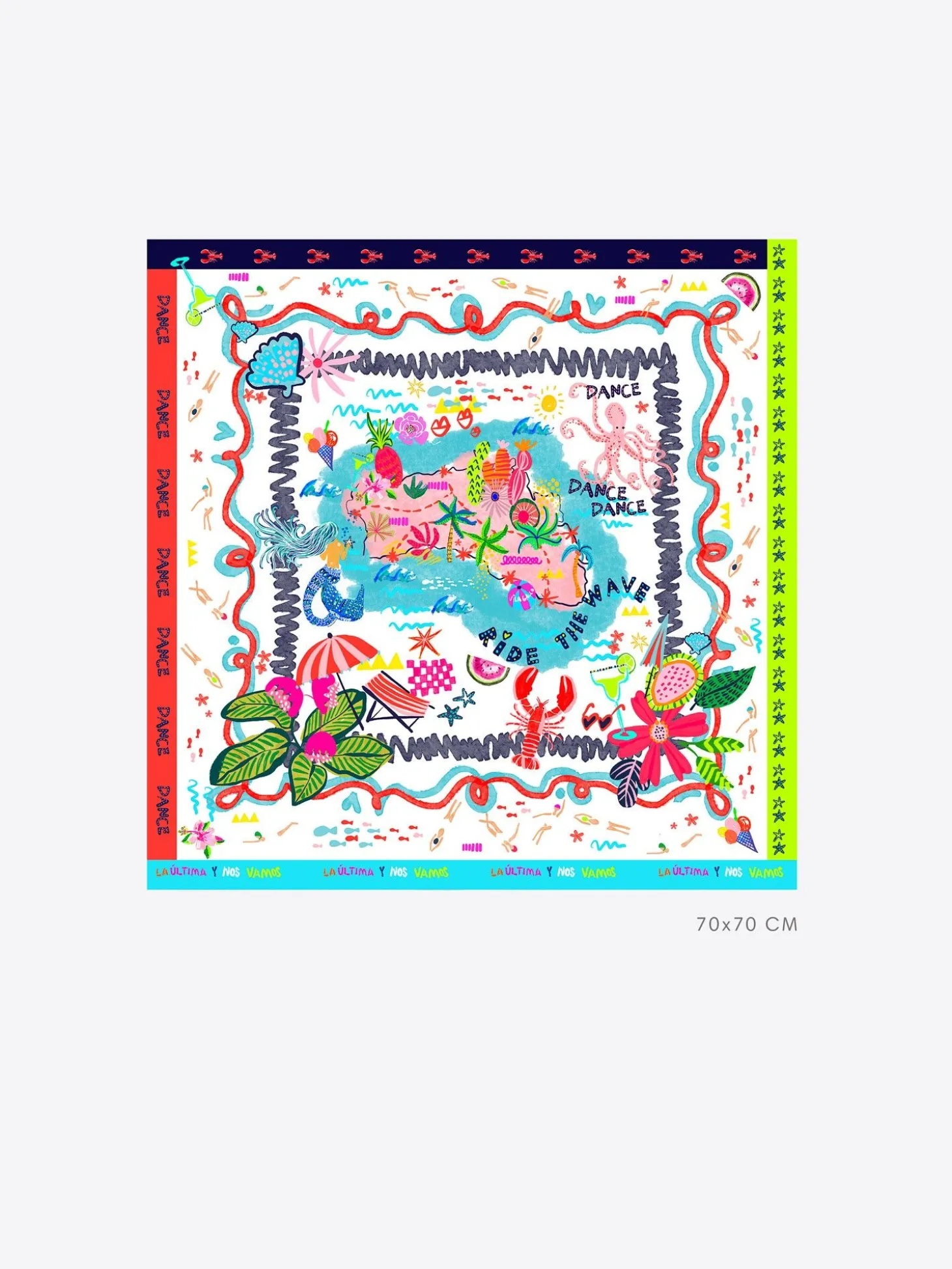Vilagallo Foulard Seda Isla 70Cm Clearance