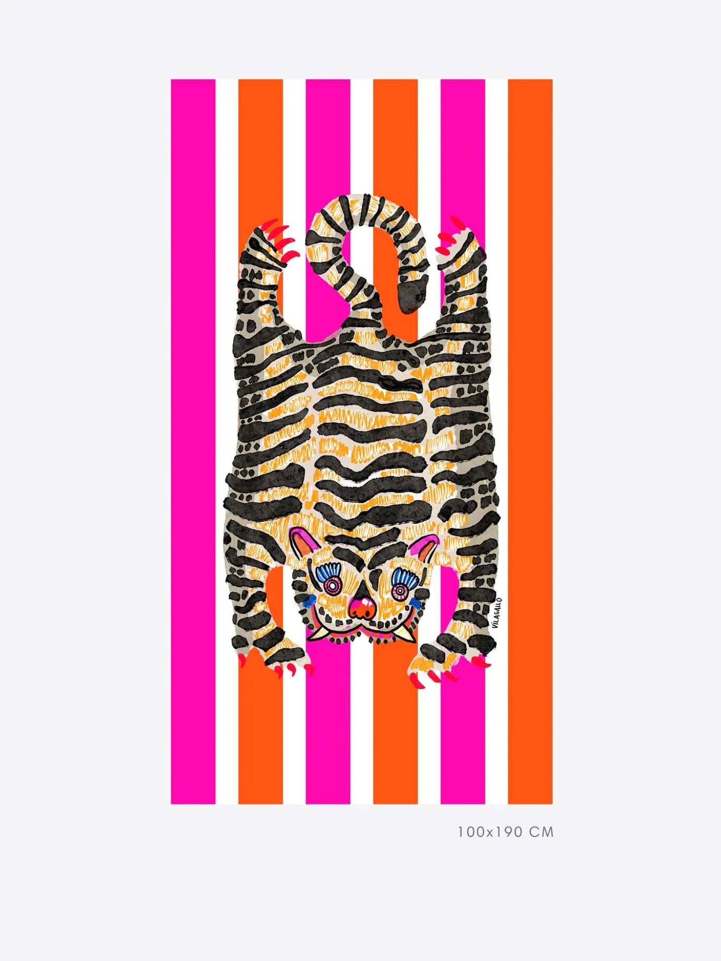 Vilagallo Fouta Mediana Tigre Fashion