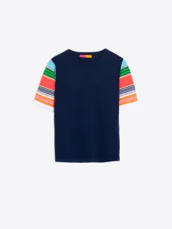 Vilagallo Jersey Navy Mangas Multicolour Discount