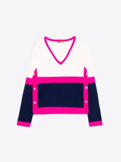 Vilagallo Jersey Punto Cuello Pico 100% Lana Merino Store