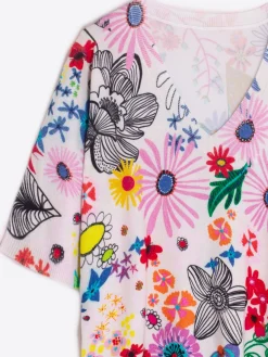 Vilagallo Jersey Punto Estampado Flores Best Sale