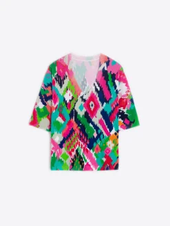 Vilagallo Jersey Punto Estampado Ikat Clearance