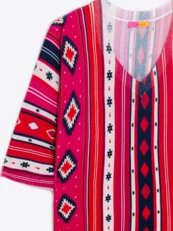 Vilagallo Knitwear Navajo Printed Pullover Navajo Best Sale