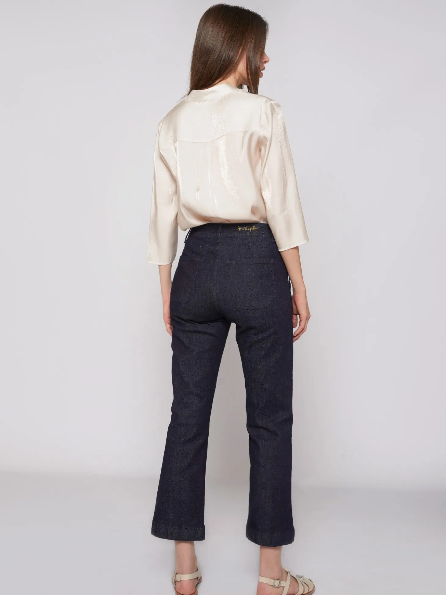 Vilagallo Pantalon Amelie Dark Denim Online