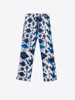 Vilagallo Pantalon Clarise Estampado Ikat Azul Store