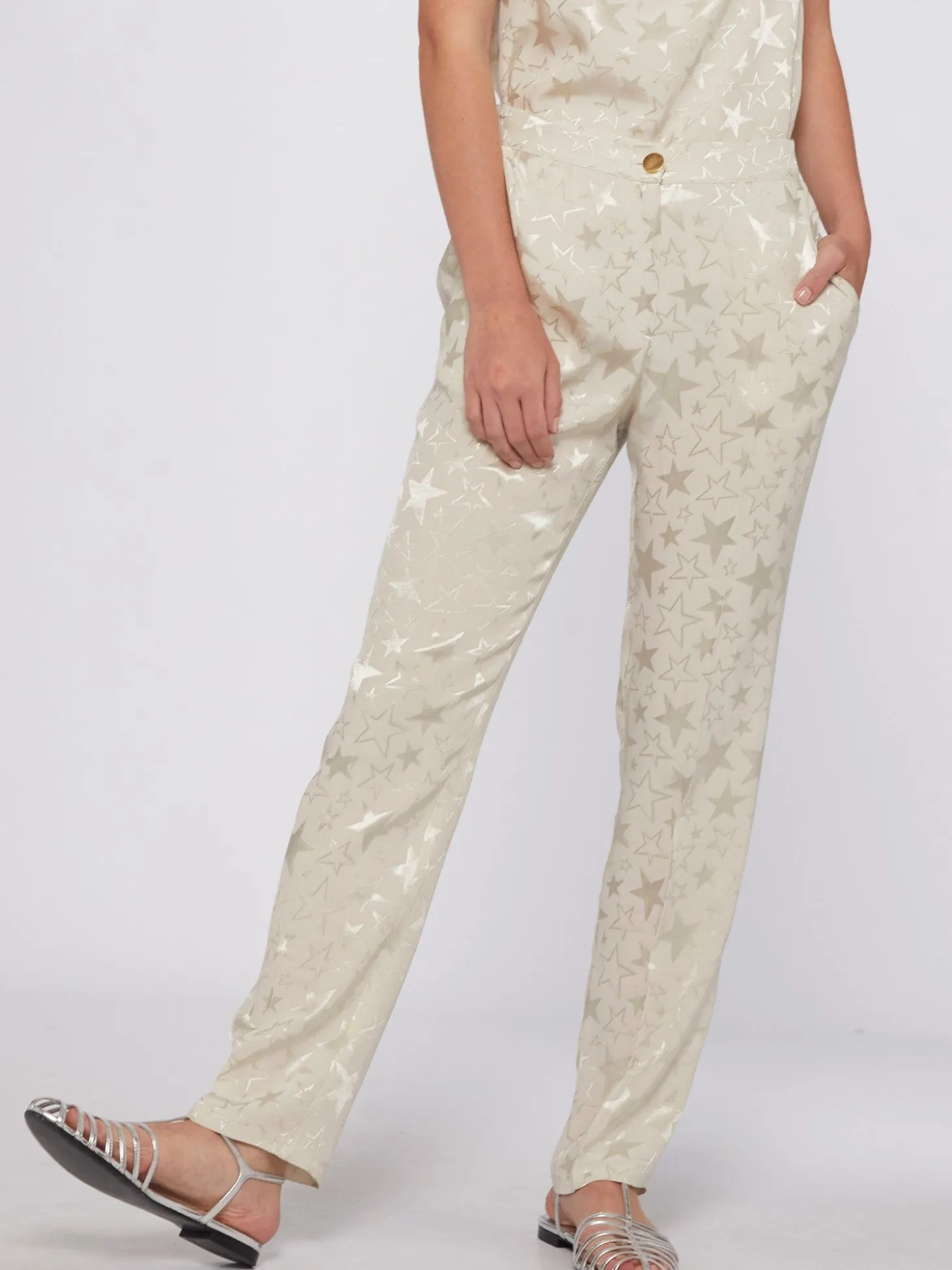Vilagallo Pantalon Jacquard Estrellas Cheap