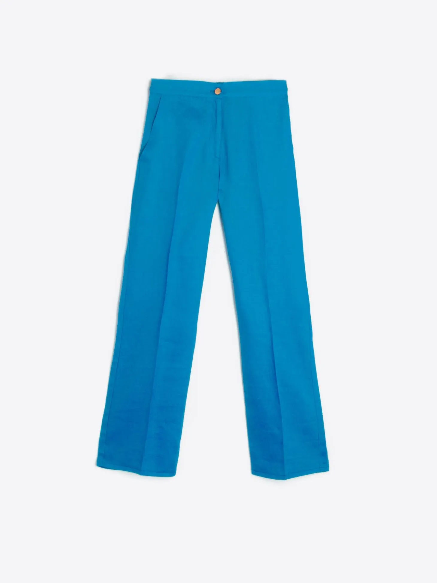 Vilagallo Pantalon Lino Azul Discount