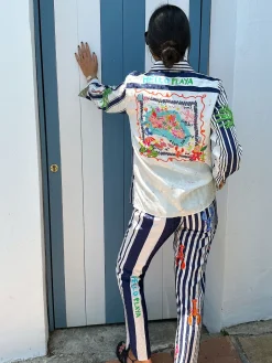Vilagallo Pantalon Ornella Patchwork Print Online