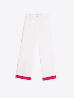 Vilagallo Pantalon Punto Blanco Con Pasaman Perfect Fit Store