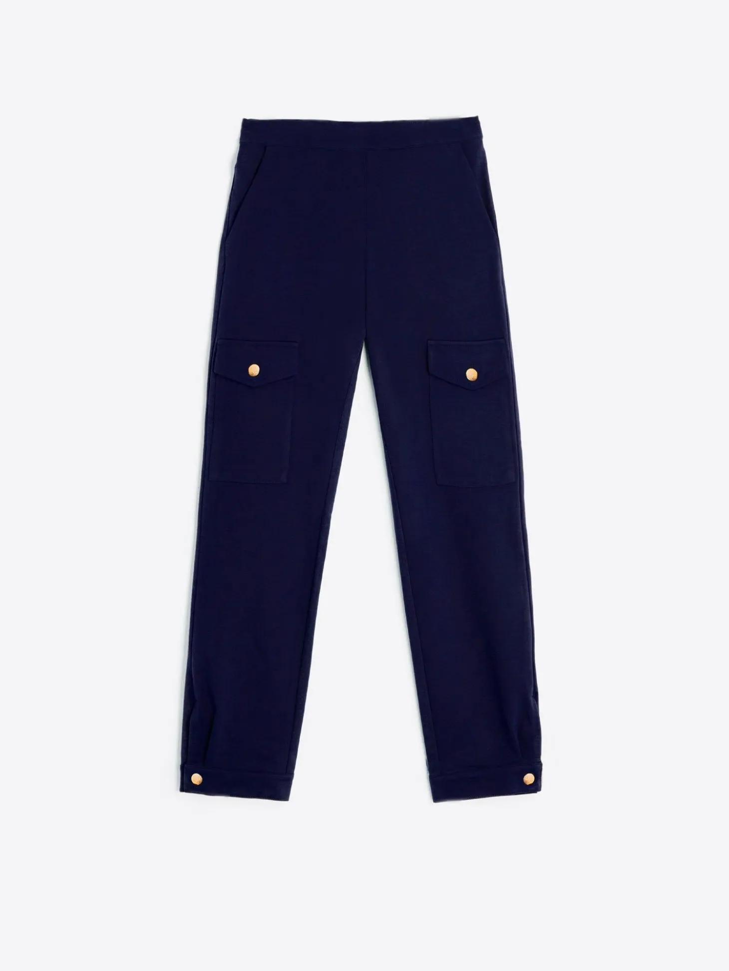 Vilagallo Pantalon Punto Cargo Navy Perfect Fit Online
