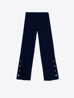 Vilagallo Pantalon Punto Navy Perfect Fit Online