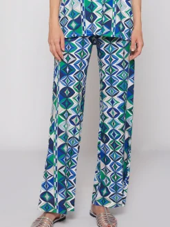 Vilagallo Pantalon Venus Punto Estampado Geometrico Cheap