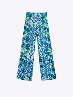 Vilagallo Pantalon Venus Punto Estampado Geometrico Cheap