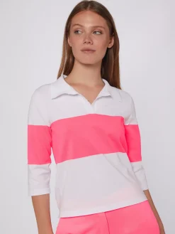 Vilagallo Polo Punto Banda Rosa Fluor Cheap