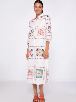 Vilagallo Vestido Algodon Estampado Azulejos Best