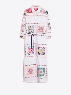 Vilagallo Vestido Algodon Estampado Azulejos Best