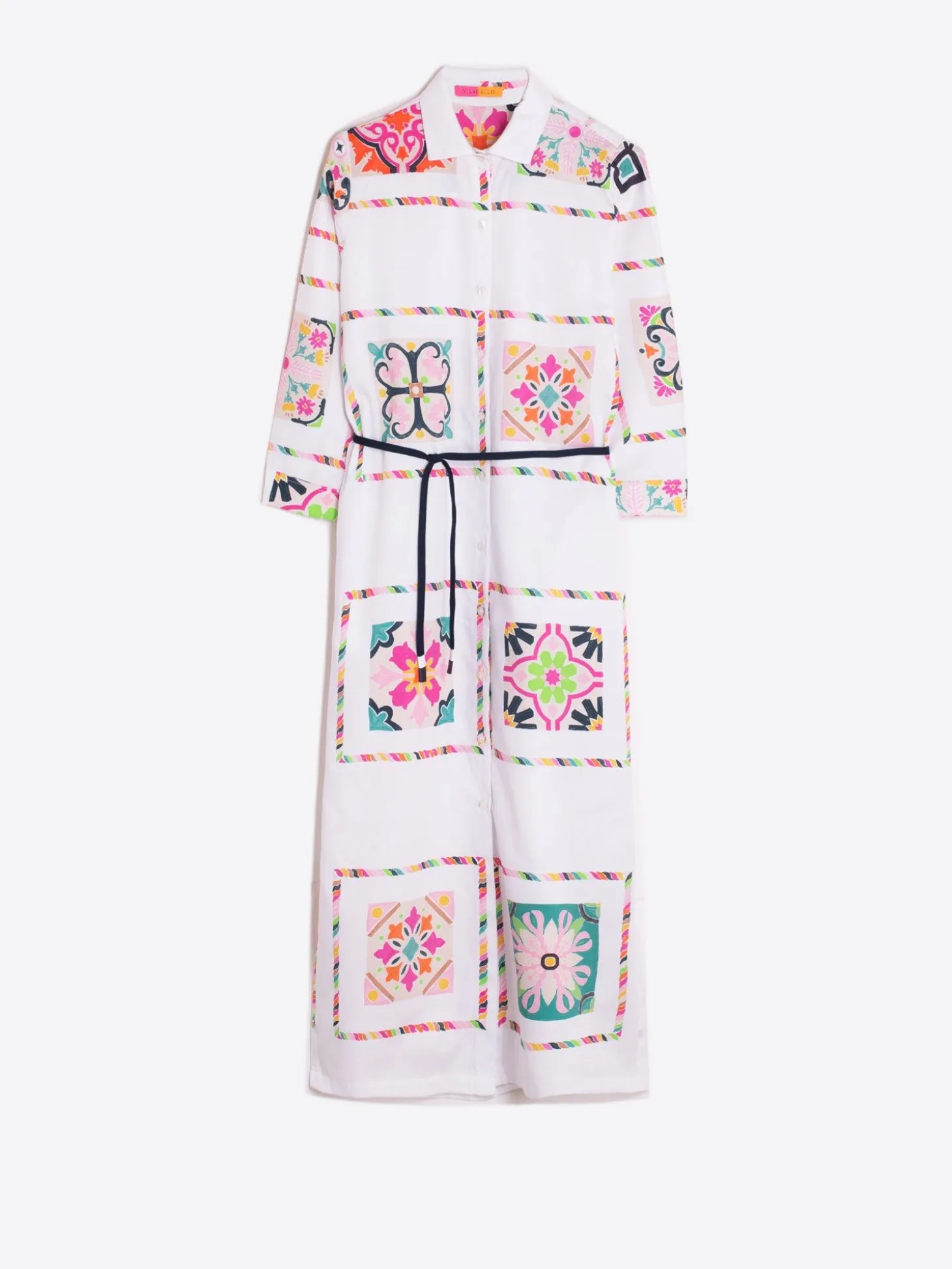 Vilagallo Vestido Algodon Estampado Azulejos Best