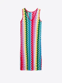 Vilagallo Vestido Calado Escote Espalda Multicolor Outlet