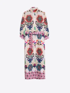Vilagallo Vestido Camisero Floral Noveau Print Shop