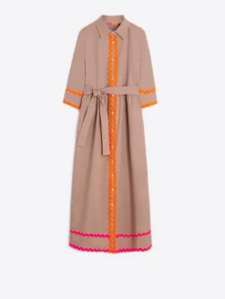 Vilagallo Vestido Camisero Popelin Beige Best